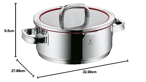 WMF Function 4 Bratentopf 24 cm Induktion Edelstahl mit Abgießdeckel 4,1 l - Image 2